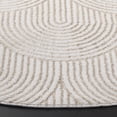 thumbnail image 3 of SAFAVIEH Maya Tamzen Geometric Area Rug, Ivory/Beige, 6'7" x 6'7" Round, 3 of 10