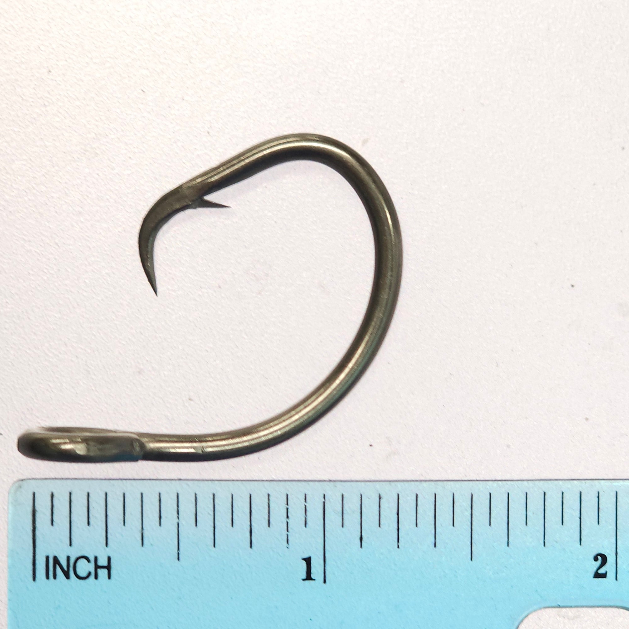 LaBayou Fish Hooks, Stainless Steel, Offset Circle. Style 24609-SS. Size 11/0, Pack of 100