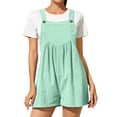 thumbnail image 3 of xiaxaixu Women's Short Overalls Casual Summer Rompers Sleeveless Solid Color Shortalls Baggy Jumpsuits, 3 of 4