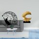 thumbnail image 2 of Arte de pared,Estatua decorativa de pared de gato negro de metal,Escultura de pared de metal minimalista con adorno de pared,Escultura de ola del océano,Escultura de ola de océano,regalo, 2 of 8
