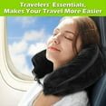 thumbnail image 2 of Almohada para el Cuello de Viaje Que Se Puede Rellenar con Ropa,Almohada para Cuello Rellenable para Viajar,Almohada para el Cuello Rellenable con Almacenamiento Adicional Negro, 2 of 6