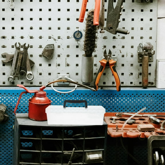 OUNONA Clear Plastic Tool Box with Handle Small Parts Organizer for Nuts and Bolts Mini Tool Box for Stationery Portable Storage .00X9.70X8.60cm