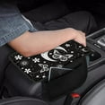 thumbnail image 4 of Yuyamidu Moon Car Center Console Armrest Cover Butterfly Auto Arm Rest Cover Accessories with Pockets Flower Center Console Cushion Pad for Auto Truck SUV Van, 4 of 7