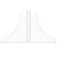 thumbnail image 1 of Shower Guard Bathtub Shower Water Guards Silicone Bathtub Guard Self Shower Guards To Keep Water In Shower 2Pcs Clear Bathroom Shelves Freestanding Bathroom Organizer Shower Bathroom Towel Rack Set, 1 of 6