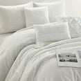 thumbnail image 4 of Nanshing Ines 7 Piece Chic Botanical Comforter Set, Beige, Queen, 4 of 6