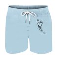 thumbnail image 4 of Mens Casual Pantalones Cortos en Forma de Corazón Impreso Cordón Bolsillo Playa, Poliéster Spandex para Primavera Verano Al Aire Libre Y Diario, 4 of 8