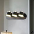 thumbnail image 2 of Aplique de pared Moderno, simple, cálido, , accesorio de Negro 3 luces Zulema Lámpara de pasillo, 2 of 8