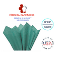 thumbnail image 5 of Teal Tissue Paper Squares, Bulk 24 Sheets, Premium Gift Wrap for Birthdays, Holidays, by Feronia packaging, Made In USA Large 20"x30", 5 of 14