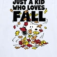 thumbnail image 3 of Peanuts - Just A Kid Who Loves Fall - Toddler And Youth Short Sleeve Graphic T-Shirt, 3 of 6