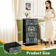 thumbnail image 2 of 4 Drawer Vertical Storage Dresser from floral ornament Fashionable modern textile with Wood Top Fabric Pull Drawers, 2 of 8