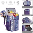 thumbnail image 2 of Colorful Floral Paisley Insulated Backpack Cooler, High-Performance Insulation, Leak-Proof & Waterproof, Perfect for Summer Trips, Camping, and Outdoor Fun, 2 of 5