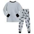 thumbnail image 5 of UAYOTSE Boys Long Sleeve Pajama Set Motorcycle Monster Truck Graphic 2‑Piece Boys Sleep Set Size 3-4 Years, 5 of 9