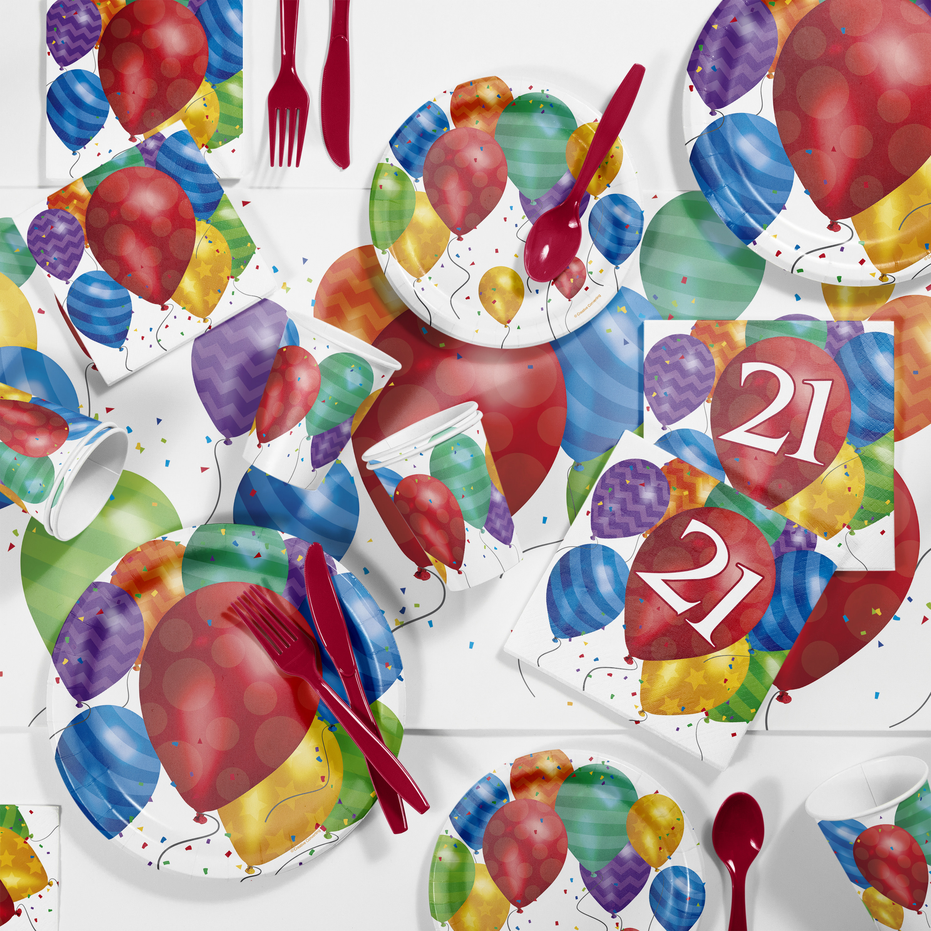 Balloon Blast 21st Birthday Party Supplies Kit