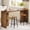 Brown, variant on Finmind 63" Bar Table,Industrial Bar Height Pub Table with Louvered Base, Rustic Brown