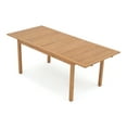 thumbnail image 2 of JOIVI Rectangular Extendable Acacia Wood Dining Table, 6-8 Person Outdoor Extendable Table for Home Kitchen Deck, 2 of 7