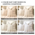 thumbnail image 7 of Sunlit 18x18 Decorative Farmhouse Linen Throw Pillow Covers, Boho Textured Pillow Case, Set of 2, Beige with White & Gray Stripe Patchwork Cushion Cover for Sofa Couch Living Room (Cover ONLY), 7 of 7