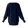 thumbnail image 4 of Oversized Knit Sweater Soft Casual Crewneck Pullover Long Sleeve For Fall Winter Comfort Wear, 4 of 5