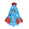 thumbnail image 4 of Juguetes de bañera con forma de cohete con rociador de agua para niños pequeños, juguetes de baño para bebés, juguete de agua al aire libre, azul Hugo Juguetes con forma de cohete, 4 of 10