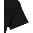 thumbnail image 3 of 1 Pce T-Shirt de Mode pour Femmes, Imprimé Géométrique en Strass Cœur, Col Rond, Extensible Moyen, 3 of 7