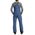 thumbnail image 6 of QHFBli Mens Snow Bibs Waterproof Insulated Overall Winter Warm Thermal Outdoor Snowboarding Ski Snow Pants with Suspenders, 6 of 8