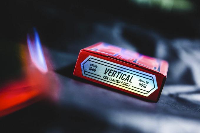 Vertical Standard (Red, Holo Tuck) Playing Cards by ARK