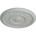 thumbnail image 3 of Ekena Millwork 16 1/8"OD x 3/4"P Tyrone Ceiling Medallion (Fits Canopies up to 6 3/4"), Hand-Painted Frost, 3 of 6