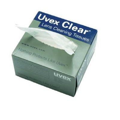 Tissus Nettoyants pour Lentilles UVEX CLEAR, NON Abrasifs 500/boîte