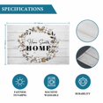 thumbnail image 6 of Farmhouse Wreath Placemats Set of 8, Sweet Home Rustic Plants Texture Grey Wood Placemats for Dining Table, Place Mats for Kitchen Tabletop, Waterproof Wipeable Dining Table Mats Set, 6 of 9