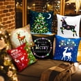 thumbnail image 3 of Funda de almohada de franela, funda de almohada de Feliz Navidad con funda de almohada de Feliz Navidad, decoración navideña diseñada a medida, 3 of 4