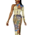thumbnail image 3 of Shahnameh 1st Design Half Dleeve Split Dress Party dresses long sleeve dresses clothes for women, 3 of 6