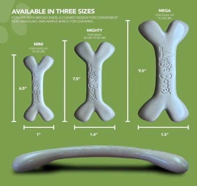 Augie Bones -2 pack MINI - Braised Beef -Non-Toxic Tough Chew Toys for dogs- Plant based, Sustainable, No Nylon, For aggressive chewers