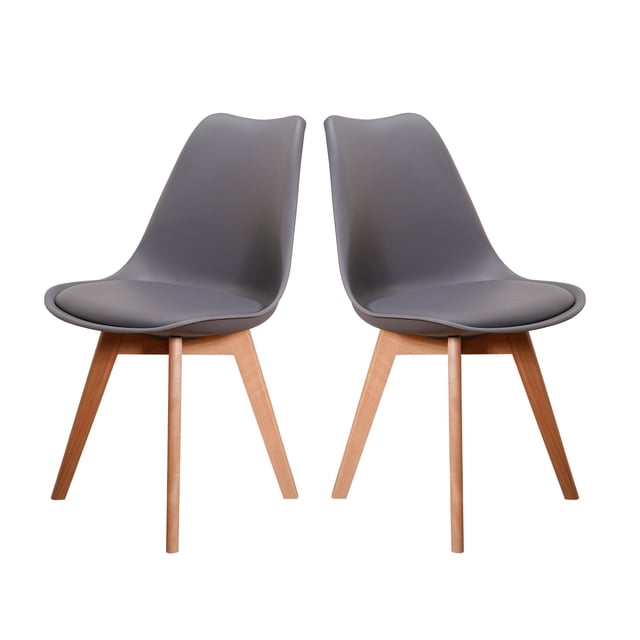Sillas Tulip Mirel Tulip Grises Set de 2 Piezas