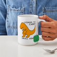 thumbnail image 4 of CafePress - Licensed To Carry Small Arms T Rex Funny Dinosaur - 15 oz Ceramic Large White Novelty Mug, 4 of 6