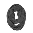 thumbnail image 2 of Wrapables® Winter Warm Cable Knit Infinity Scarf and Beanie Set, Charcoal Gray, 2 of 8