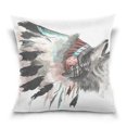 thumbnail image 1 of EREHome Loup avec une Housse de Coussin à Plumes 20x20 Pouces, 1 of 4