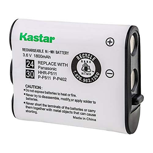 Kastar Batterie de Remplacement pour Panasonic N4HKGMA00001 Batterie de Téléphone Sans Fil et Panasonic P-P511, HHR-P511, Type 24 Batterie Rechargeable