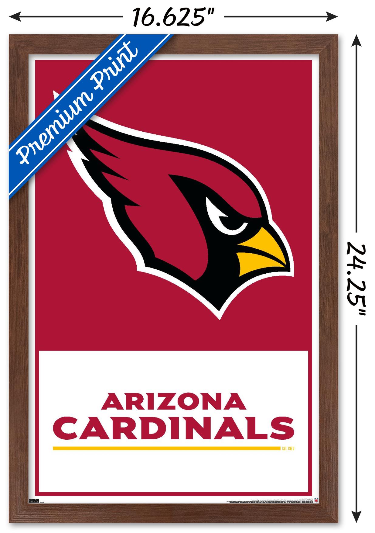 NFL Arizona Cardinals - Logo 21 Wall Poster, 14.725" x 22.375", Framed