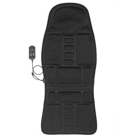 Heated Seat Cushion Electric 8 Mode 3 Intensity Full Body Electric Vibration Kneading Shiatsu Massager Cushion Mattress Pad With Heat Therapy For Neck - Shoulder - Back Car Seat Home Office Seat Chair ()