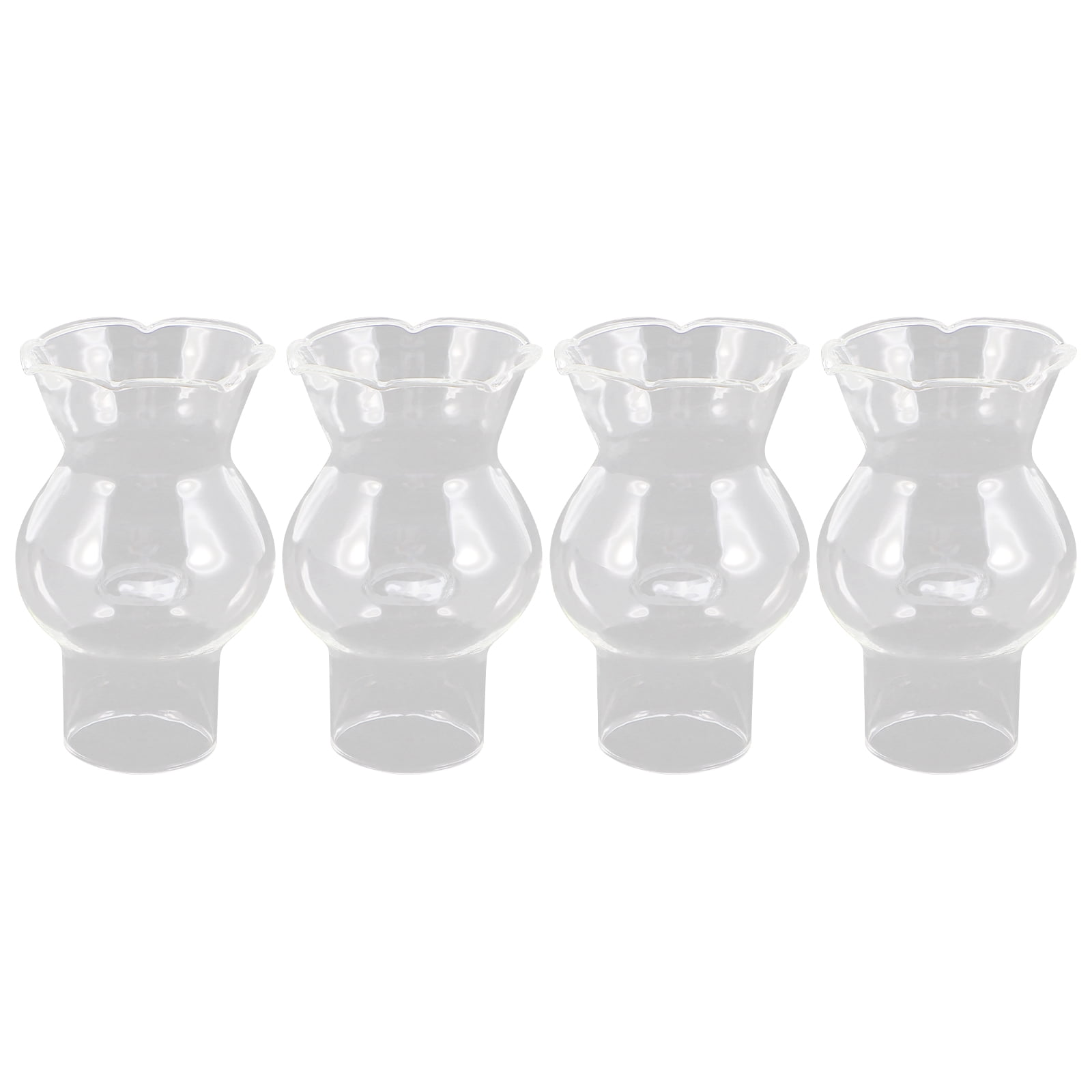 4pcs Oil Lamp Globe Replacement Glass Lamp Shade 7/3cm Kerosene Light