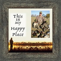 Bird Hunter Happy Place, Hunting Fowl Personalized Picture Frame, 10X10 9726