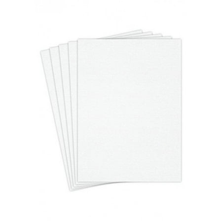 Blank Heavyweight White Linen Textured Cardstock, 8 1/2” X 11” Inches ...