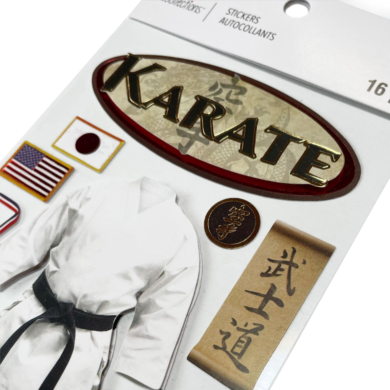 Recollections Karate Stickers, 12 Pack