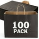 thumbnail image 1 of Bolsa de papel Kraft XPCARE, paquete de 100 con asas, 40 x 15 x 30 cm, color negro, 1 of 7