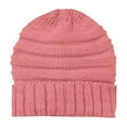 thumbnail image 3 of Riforla Women's Winter Knit Casual Thick Soft Fashion Warm Thick Hat Unisex Bomber Hats Watermelon Red, 3 of 3