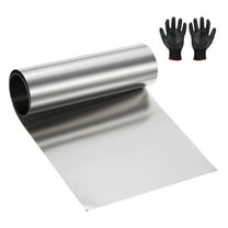 Uxcell Stainless Steel Roll Metal Flashing Foil Plate, 0.06 x 100 x 1000mm for DIY Crafts Electrical Repair (1 Pack, Silver)