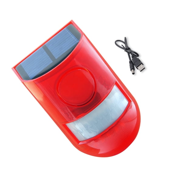 Environmental-Friendly Solar Motion Sensor Alarm for 24/7 Protection 400mAh Lithium-Ion Battery