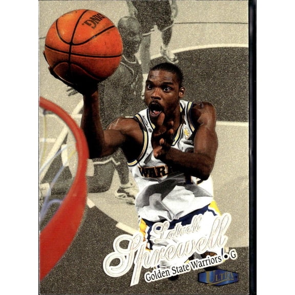 Collectible 1997 Fleer Ultra Gold Medallion Latrell Sprewell 77G Golden State Warriors Golden State Warriors NBA Basketball Trading Card