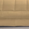 thumbnail image 2 of 600-TC 100% Egyptian Cotton Down Alternative Comforter Full/Queen Size 90" x 90" Inches, 1PC Comforter Box Stitched with 4 Corner Tabs, 300 GSM - { Taupe Stripe }, 2 of 4