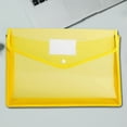 thumbnail image 5 of Clearance! Denhf Plastic Expanding File Folder, Transparent Envelopes with Snap Button Closure and Label, Waterproof Document Folder Fit Letter Size, Accordion File Pouch, 14.6x11 Inch, Yellow, 5 of 5