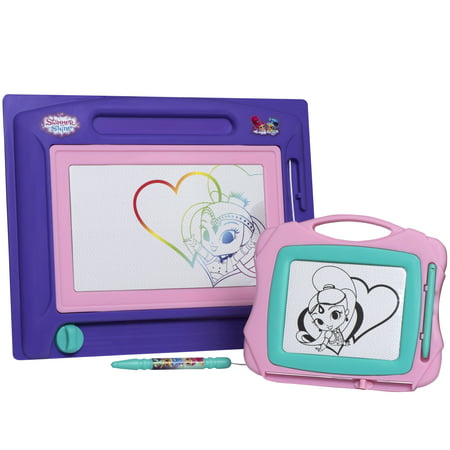 Shimmer & Shine Magnetic Doodle Board - Etch a Sketch Classic, Magnetic Drawing Board for Kids, Bonus Travel Size Sketcher Included, Great Toy for Toddlers Learning, Boys and Girls Ages